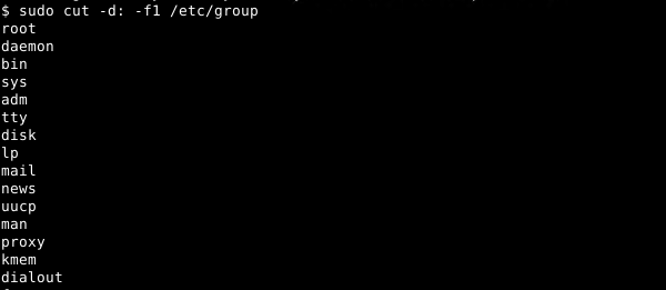 List All Groups