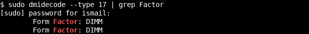 Print RAM/Memory Form Factor