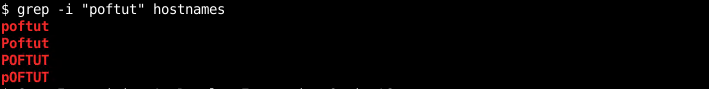 Case Insensitive As Grep Option