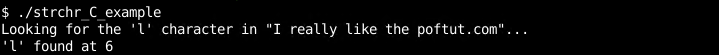 Example with C