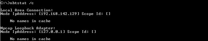 List NetBIOS Content Of Local Computer