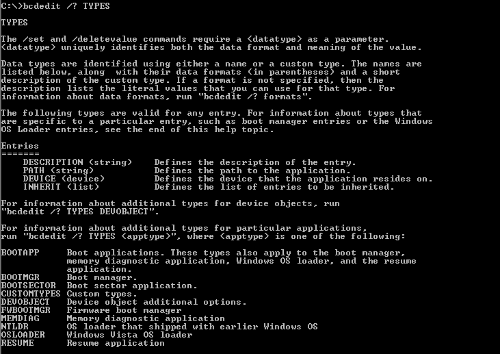 List Entry Types
