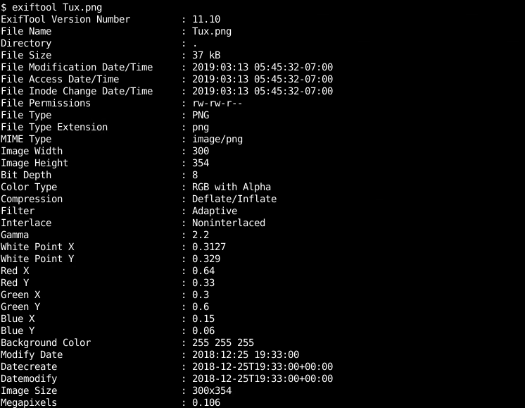 List All Metadata