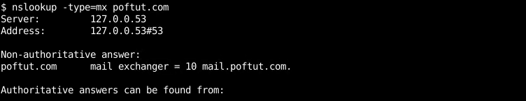 Query and Print MX Records