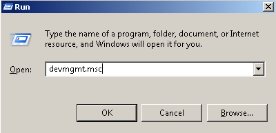 Open From Run Dialog Box