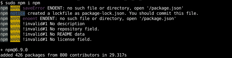 Update npm