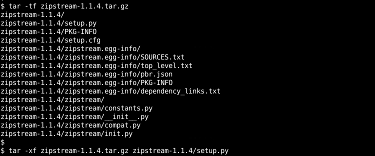Extract Specific File From A tar.gz