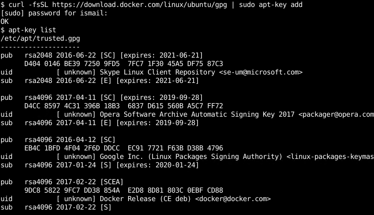 Add Docker Repository GPG Keys