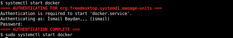 Start Docker Service