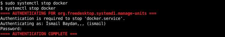 Stop Docker Server