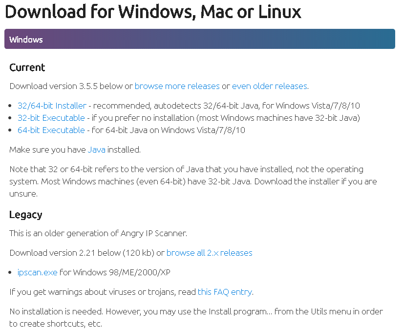 Download Angry IP Scanner