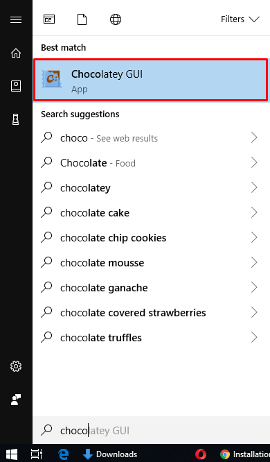 Open Chocolatey GUI