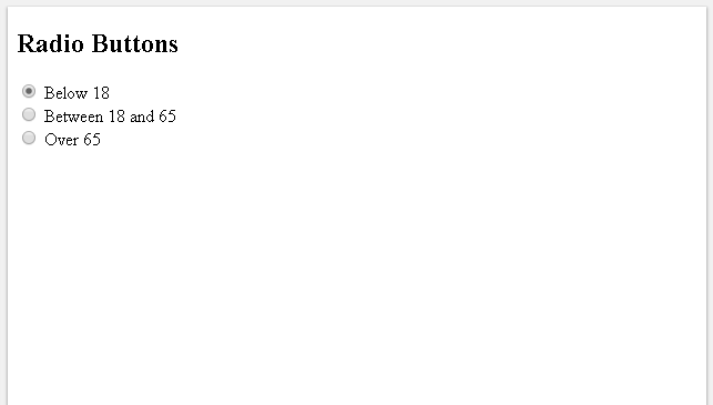 Radio Button Group