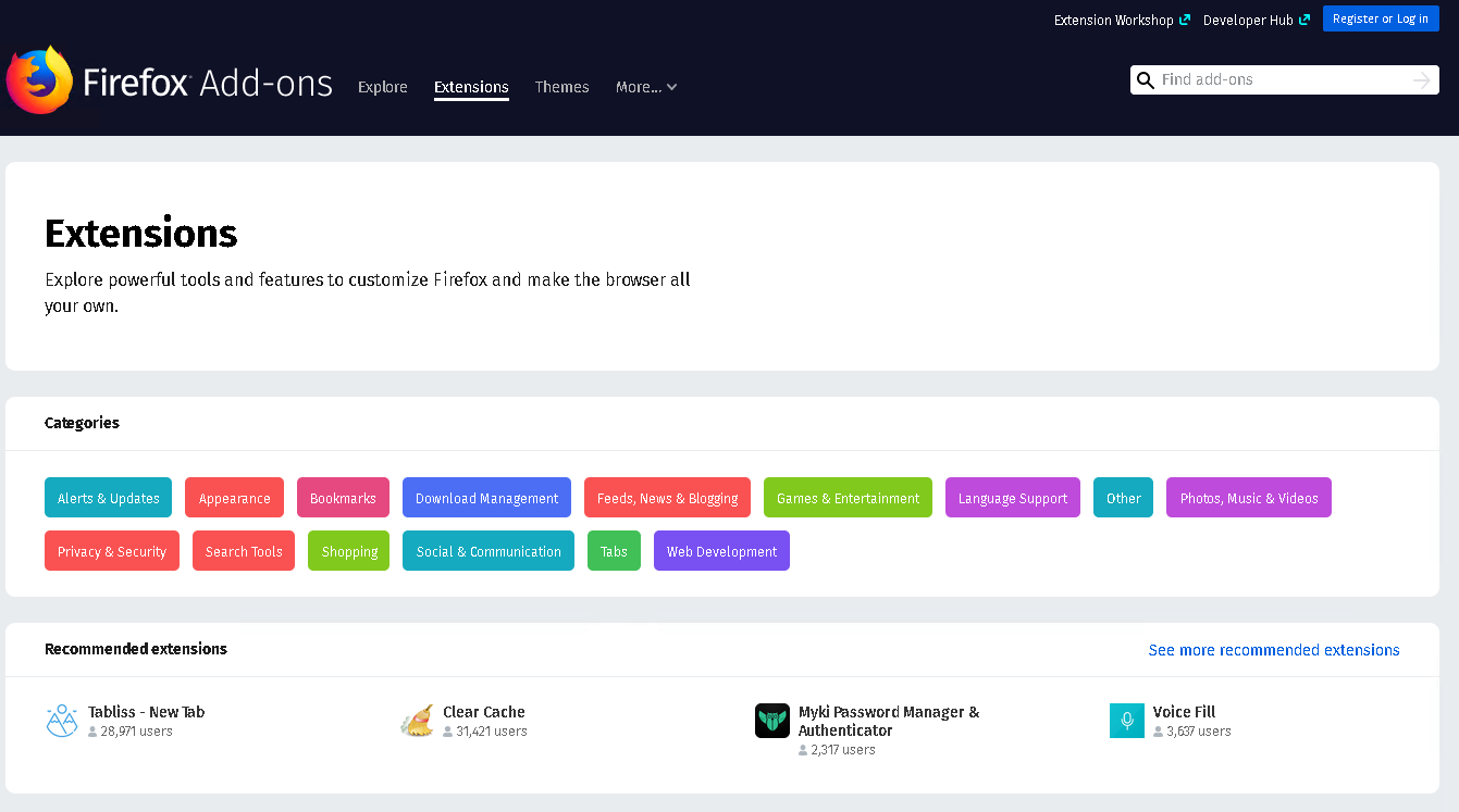 Mozilla Firefox Plugins