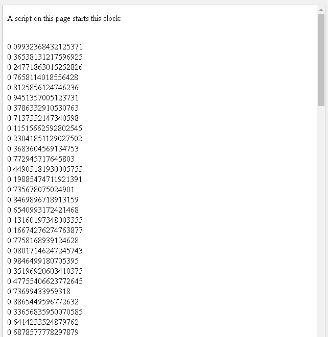 Timing with SetInterval() Function