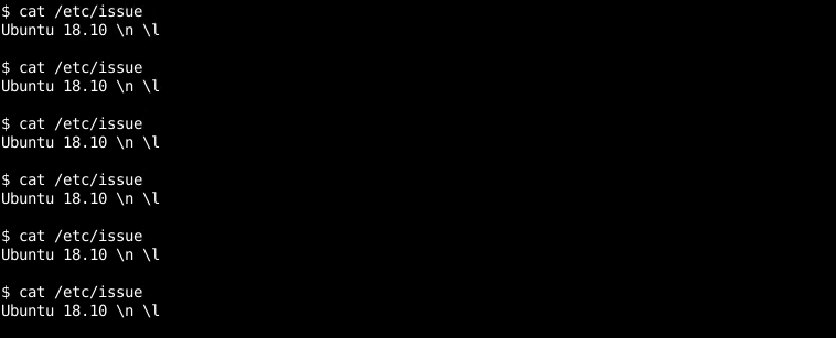 Display /etc/issue File