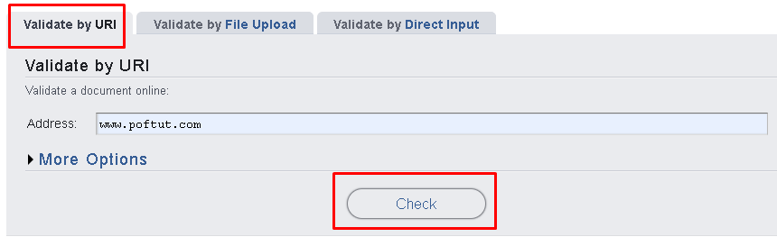 Validate By URI/URL