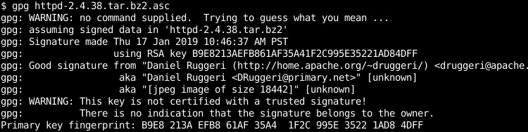 Check Again Signature File