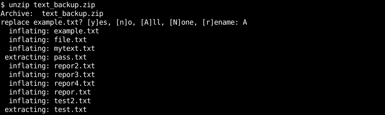 Decompress Zip Files