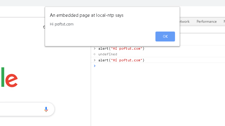 Run JavaScript On Console