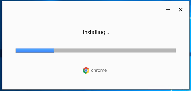 Google Chrome Installing