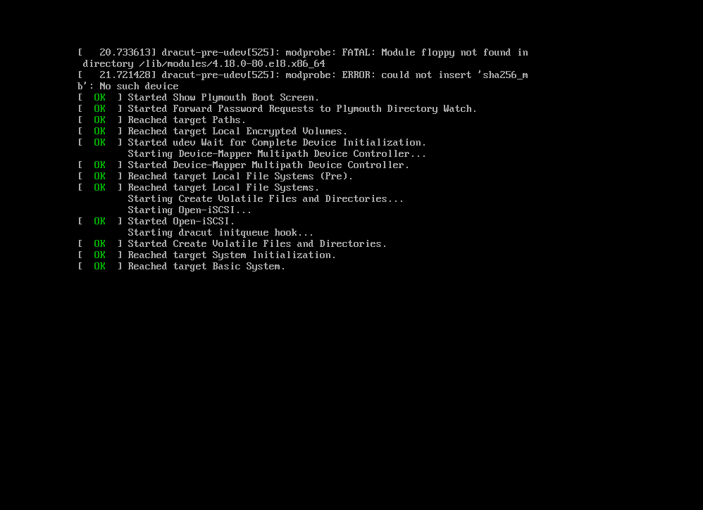 CentOS 8 Boot