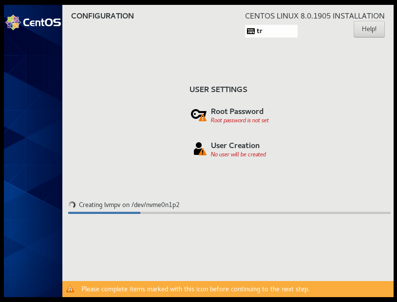 CentOS 8 Install