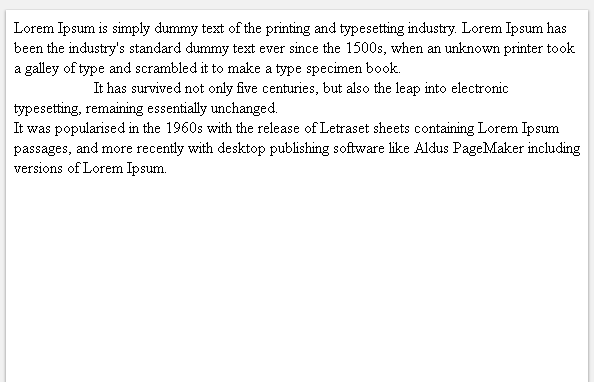Indent with CSS text-indent The First Line