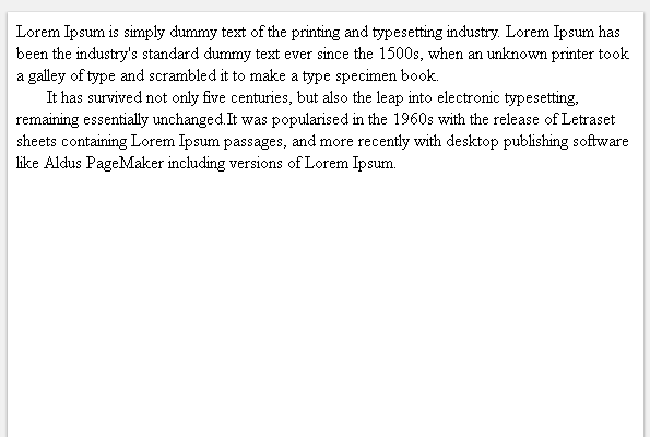 Indent with Non-Breaking Spaces HTML Tag