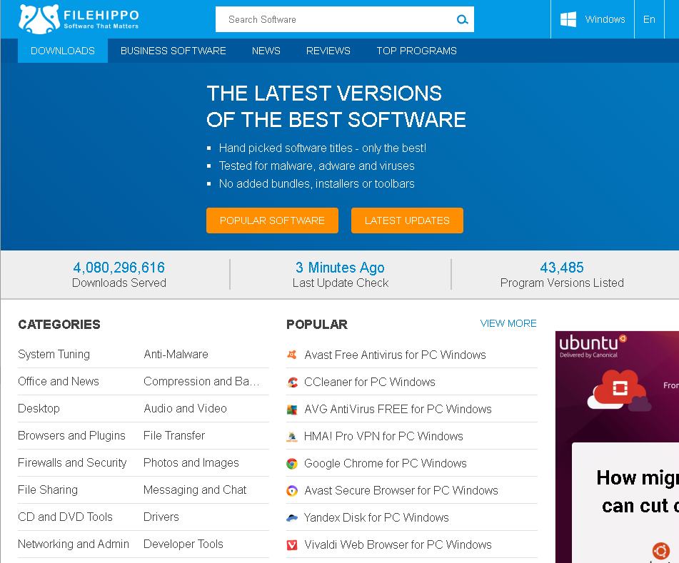 Software Download Site -File Hippo