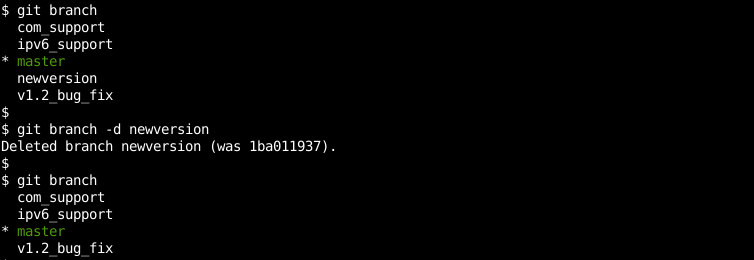 Delete Local Git Branch