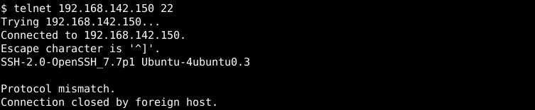 Check If  Local or Remote TCP Port 22 Is Open with Telnet