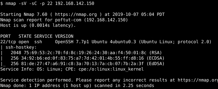 Check/Scan If Local or Remote TCP Port 22 Is Open with Nmap