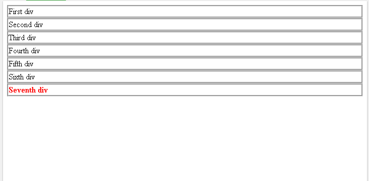 Select Last Child HTML Element with CSS last-child