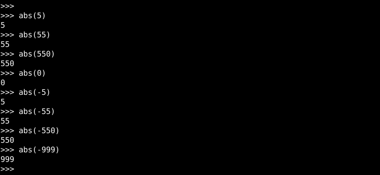 Absolute Value For A Integer
