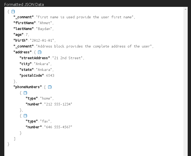 Using _comment Data Element For Comment