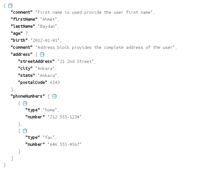 Using comment Data Element For Comment