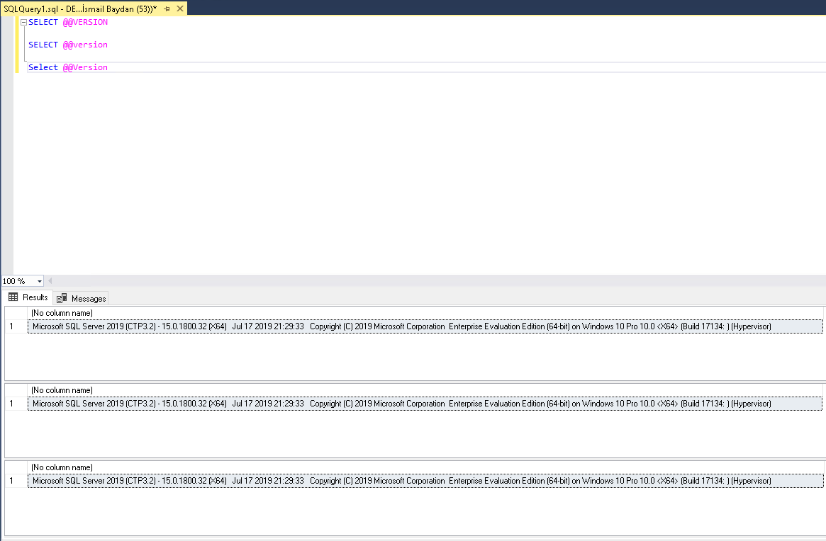 How To Find MS SQL Ser Version From SQL Prompt