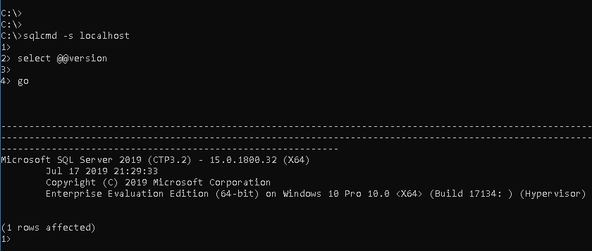 How To Find MS SQL Server Version From Command Line