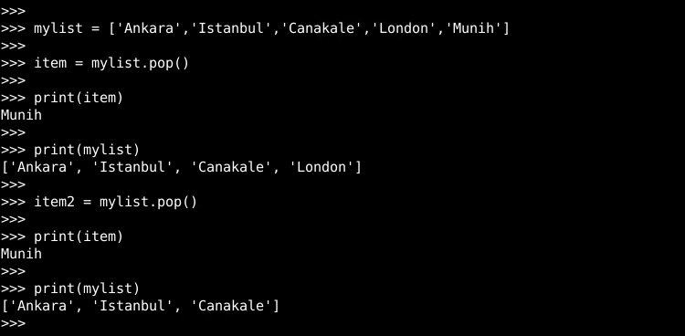 Python List pop（）函数，用于返回和删除项目教程及示例-yiteyi-C++库