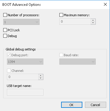 MSConfig-BOOT Advanced Options