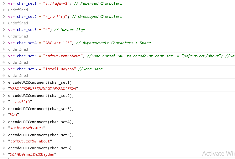 Encode with encodeURIComponent() Function