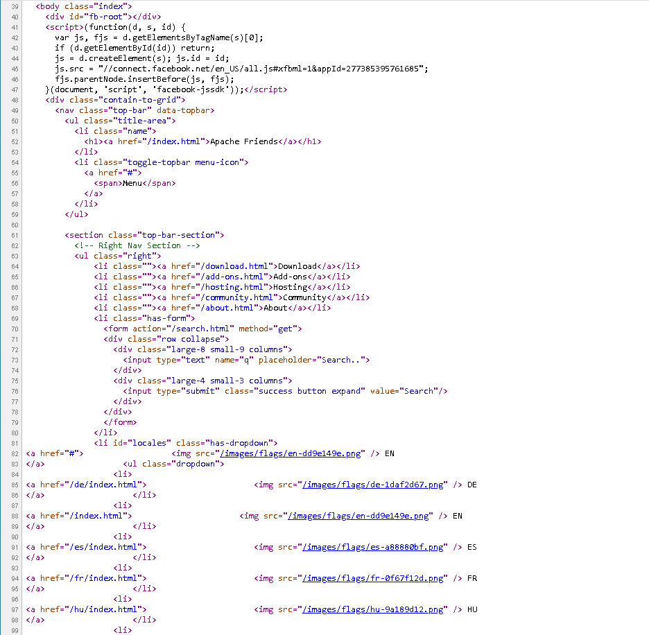 index.html Code