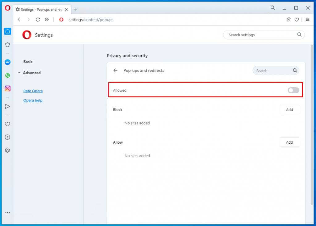图片[9]-如何为所有浏览器禁用Chrome、Firefox、Edge、Opera、Safari上的弹出窗口阻止程序？-yiteyi-C++库