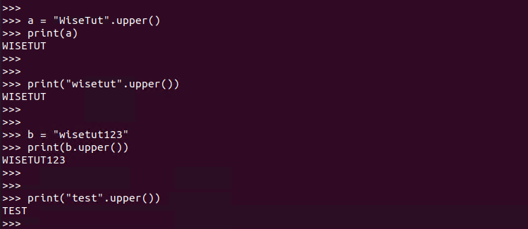 Python String Uppercase–upper（）方法教程-yiteyi-C++库