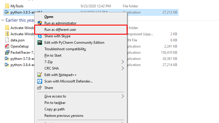 Windows运行方式命令-使用不同的用户帐户执行程序-yiteyi-C++库