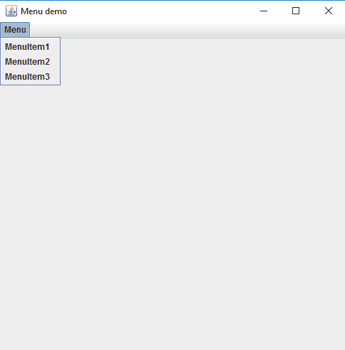 Java Swing | JMenuBar-yiteyi-C++库