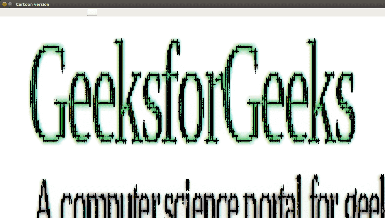 Cartooning an Image using OpenCV (python)1