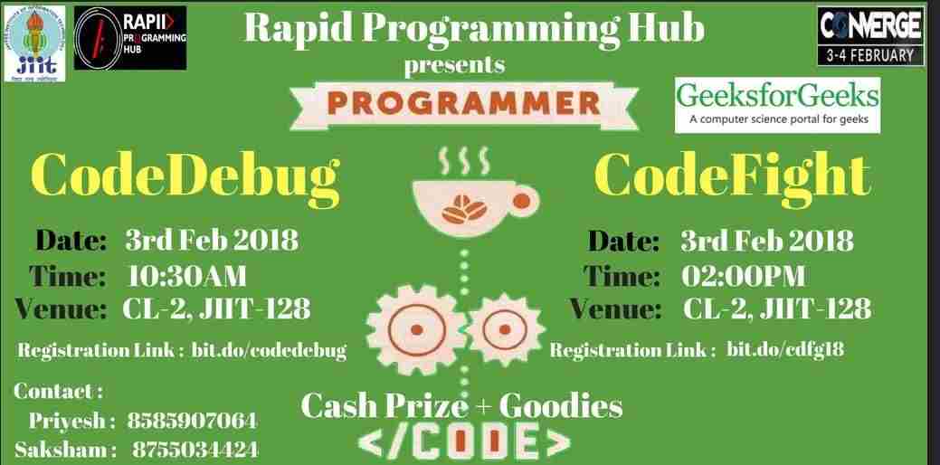 Geeksforgeks——JIIT 128大型活动协会——2018年2月-yiteyi-C++库