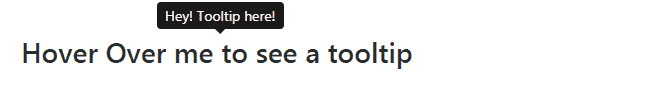 Example of a tooltip